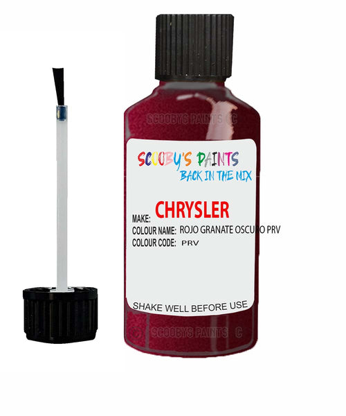 Paint For Chrysler 300 Series Velvet Red Code: Prv Car Touch Up Paint