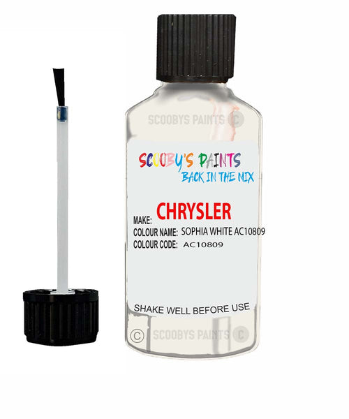 Paint For Chrysler Vision Sophia White Code: Ac10809 Car Touch Up Paint