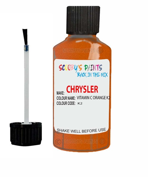 Paint For Chrysler Plymouth Vitamin C Orange Code: K2 Car Touch Up Paint