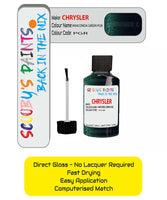 Colour Card paint fix a chip stone Chrysler 300 Series Shale Green Code: Pgr Car Touch Up Paint