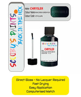 Colour Card paint fix a chip stone Chrysler Voyager Shale Green Code: Pgr Car Touch Up Paint