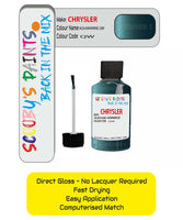 Colour Card paint fix a chip stone Chrysler Voyager Aquamarine Code: Qw Car Touch Up Paint