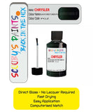 Colour Card paint fix a chip stone Chrysler 300 Series Black Forest Green Code: Pgz Car Touch Up Paint