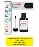 Colour Card paint fix a chip stone Chrysler Pt Cruiser Black Code: Sx9 Car Touch Up Paint