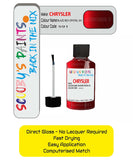 Colour Card paint fix a chip stone Chrysler 300 Series Blaze Red Crystal Code: 591 Car Touch Up Paint