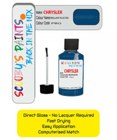 Colour Card paint fix a chip stone Chrysler 300 Series Clearwater Blue Code: Pbg Car Touch Up Paint