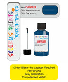 Colour Card paint fix a chip stone Chrysler Voyager Clearwater Blue Code: Pbg Car Touch Up Paint