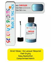 Colour Card paint fix a chip stone Chrysler Voyager Modern Blue Code: Pbl Car Touch Up Paint