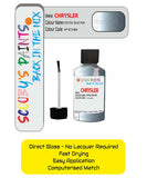 Colour Card paint fix a chip stone Chrysler 300 Series Crystal Blue Code: Pdb Car Touch Up Paint