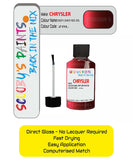 Colour Card paint fix a chip stone Chrysler Prowler Deep Candy Red Code: Zrl Car Touch Up Paint