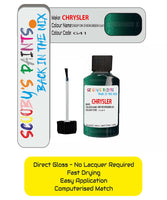 Colour Card paint fix a chip stone Chrysler Sebring Deep Dk Evergreen Code: G41 Car Touch Up Paint