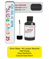 Colour Card paint fix a chip stone Chrysler 300 Series Deep Grey Code: Zsp Car Touch Up Paint