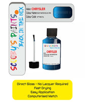 Colour Card paint fix a chip stone Chrysler 300 Series Deep Water Blue Code: Pbs Car Touch Up Paint