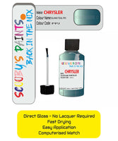 Colour Card paint fix a chip stone Chrysler Voyager Island Teal Code: Ppj Car Touch Up Paint