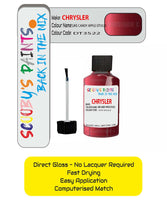 Colour Card paint fix a chip stone Chrysler Voyager Like Candy Apple Code: Dt3522 Car Touch Up Paint
