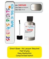 Colour Card paint fix a chip stone Chrysler Voyager Light Pewter Code: Pff Car Touch Up Paint