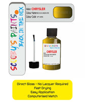 Colour Card paint fix a chip stone Chrysler Sebring Onyx Green Code: Pjr Car Touch Up Paint