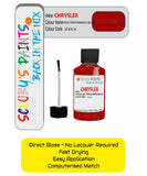 Colour Card paint fix a chip stone Chrysler 300 Series High Performance Red Code: Zr3 Car Touch Up Paint