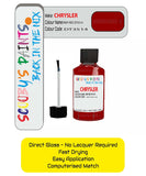 Colour Card paint fix a chip stone Chrysler Sebring Indy Red Code: Dt3514 Car Touch Up Paint