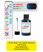 Colour Card paint fix a chip stone Chrysler Caravan Jewel Blue Code: C9 Car Touch Up Paint