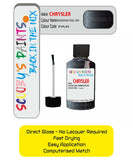 Colour Card paint fix a chip stone Chrysler 300 Series Maximum Steel Code: Par Car Touch Up Paint