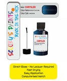 Colour Card paint fix a chip stone Chrysler Voyager Midnight Blue Code: Bb8 Car Touch Up Paint