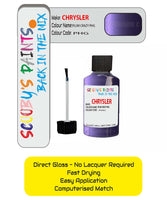 Colour Card paint fix a chip stone Chrysler 300 Series Plum Crazy Code: Phg Car Touch Up Paint