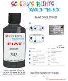 Paint For Fiat/Lancia 500 Circuit Grey Code 735A Car Touch Up Paint