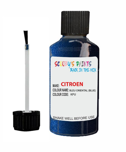 citroen c3 bleu oriental code kpu touch up paint 2003 2010 blue Scratch Stone Chip Repair 