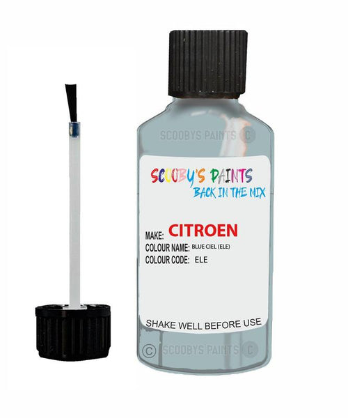 citroen c3 bleu ciel code ele touch up paint 1990 1986 blue Scratch Stone Chip Repair 