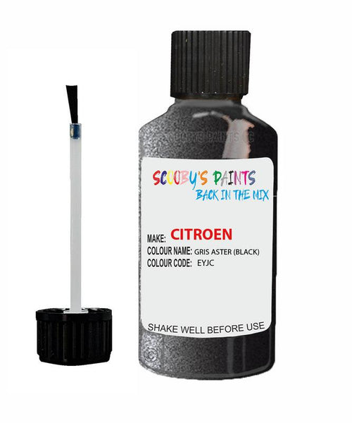 citroen c6 gris aster code eyjc touch up paint 1997 2014 black Scratch Stone Chip Repair 