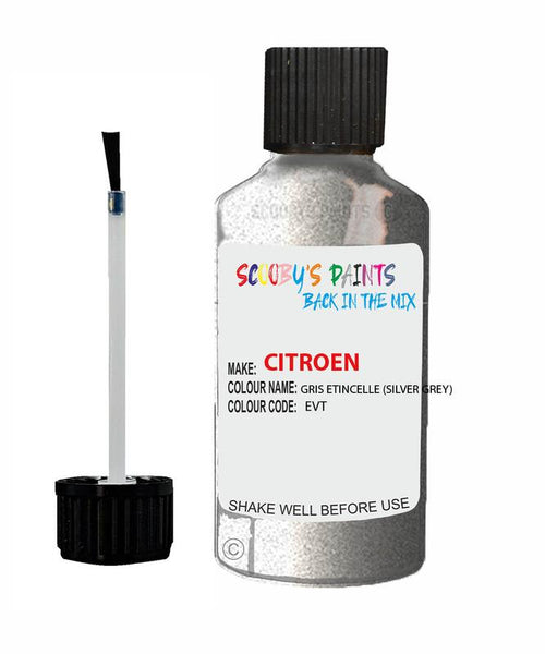 citroen c1 gris etincelle code evt touch up paint 1995 2011 silver grey Scratch Stone Chip Repair 