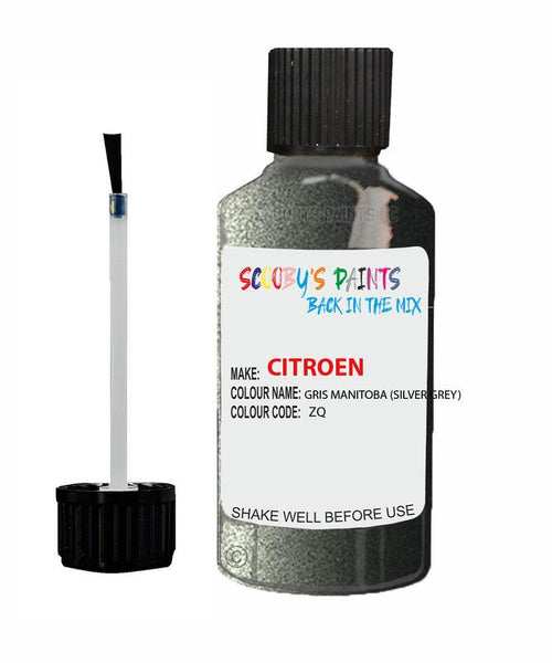 citroen c2 gris manitoba code zq touch up paint 2006 2014 silver grey Scratch Stone Chip Repair 