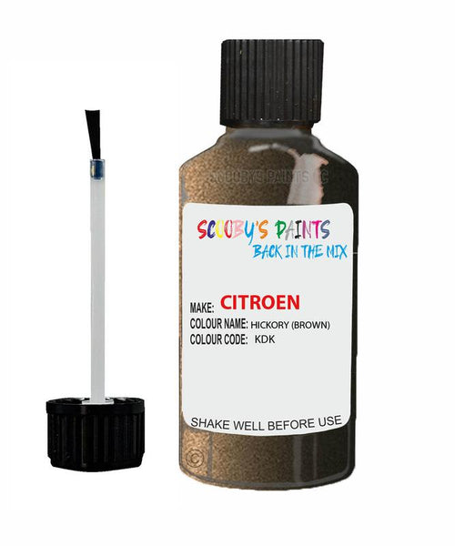 citroen c4 hickory code kdk touch up paint 2010 2017 brown Scratch Stone Chip Repair 