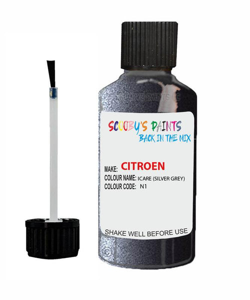 citroen c4 icare code n1 touch up paint 2006 2017 silver grey Scratch Stone Chip Repair 
