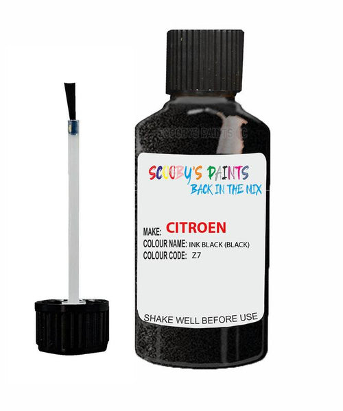 citroen c3 ink black code z7 touch up paint 2018 2018 black Scratch Stone Chip Repair 