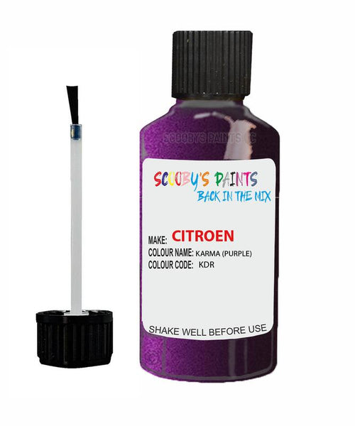 citroen c4 karma code kdr touch up paint 2013 2016 purple Scratch Stone Chip Repair 