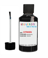 citroen xsara noir code bu0245 touch up paint 1990 2008 black Scratch Stone Chip Repair 