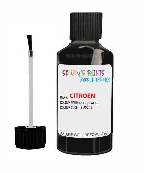 citroen xantia noir code bu0245 touch up paint 1990 2008 black Scratch Stone Chip Repair 