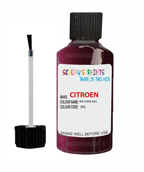 citroen zx rouge cerise code ekl touch up paint 1993 1996 red Scratch Stone Chip Repair 