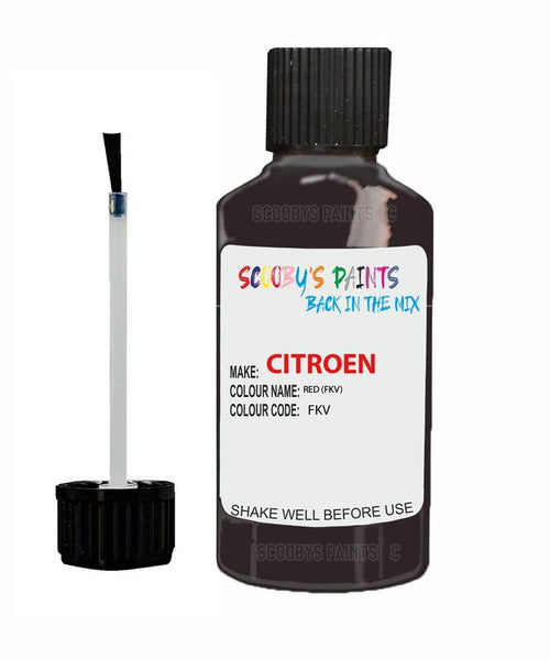 citroen ax rouge code fkv touch up paint 1991 1994 red Scratch Stone Chip Repair 