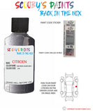 citroen xsara picasso gris iridis Paint code location sticker ktc touch up paint