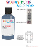 citroen visa bleu celeste Paint code location sticker emb touch up paint