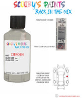 citroen ax gris Paint code location sticker eva touch up paint