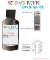 citroen xantia gris crepuscule Paint code location sticker etk touch up paint