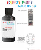 citroen xsara gris graphite Paint code location sticker etw touch up paint