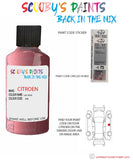 citroen ax lac rose Paint code location sticker ejb touch up paint