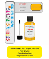 Paint For Citroen C2 Jaune Service Code Ac323 Touch Up Paint Scratch Stone Chip