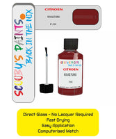Paint For Citroen Zx Rouge Furio Code P4Jx Touch Up Paint Scratch Stone Chip