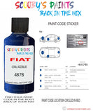 Paint For Fiat/Lancia Fiorino Van Cool Jazz Blue Code 487B Car Touch Up Paint